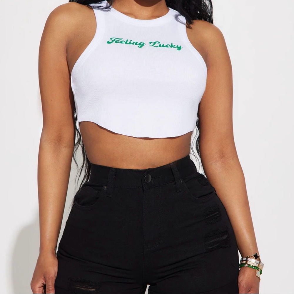 Feeling Lucky Racerback Top